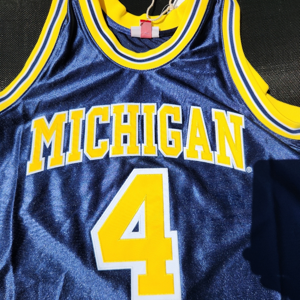 100% Authentic Chris Webber Mitchell & Ness 91 92 Wolverines Jersey Size 48 XL - Picture 2 of 10